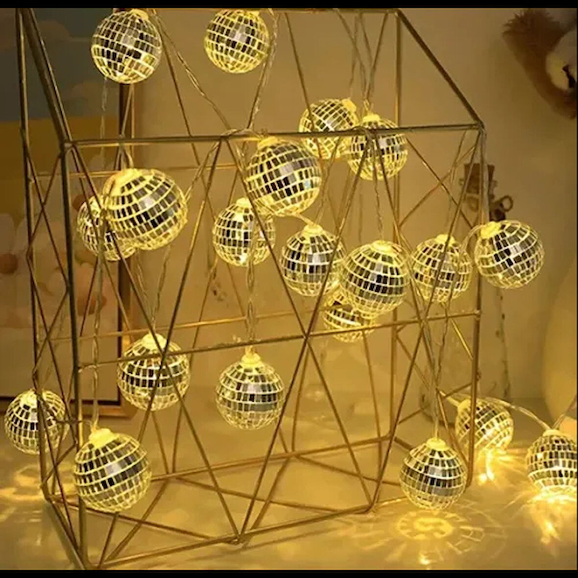 Dodes 2m 10 LED Pilli Disko Toplu Işık