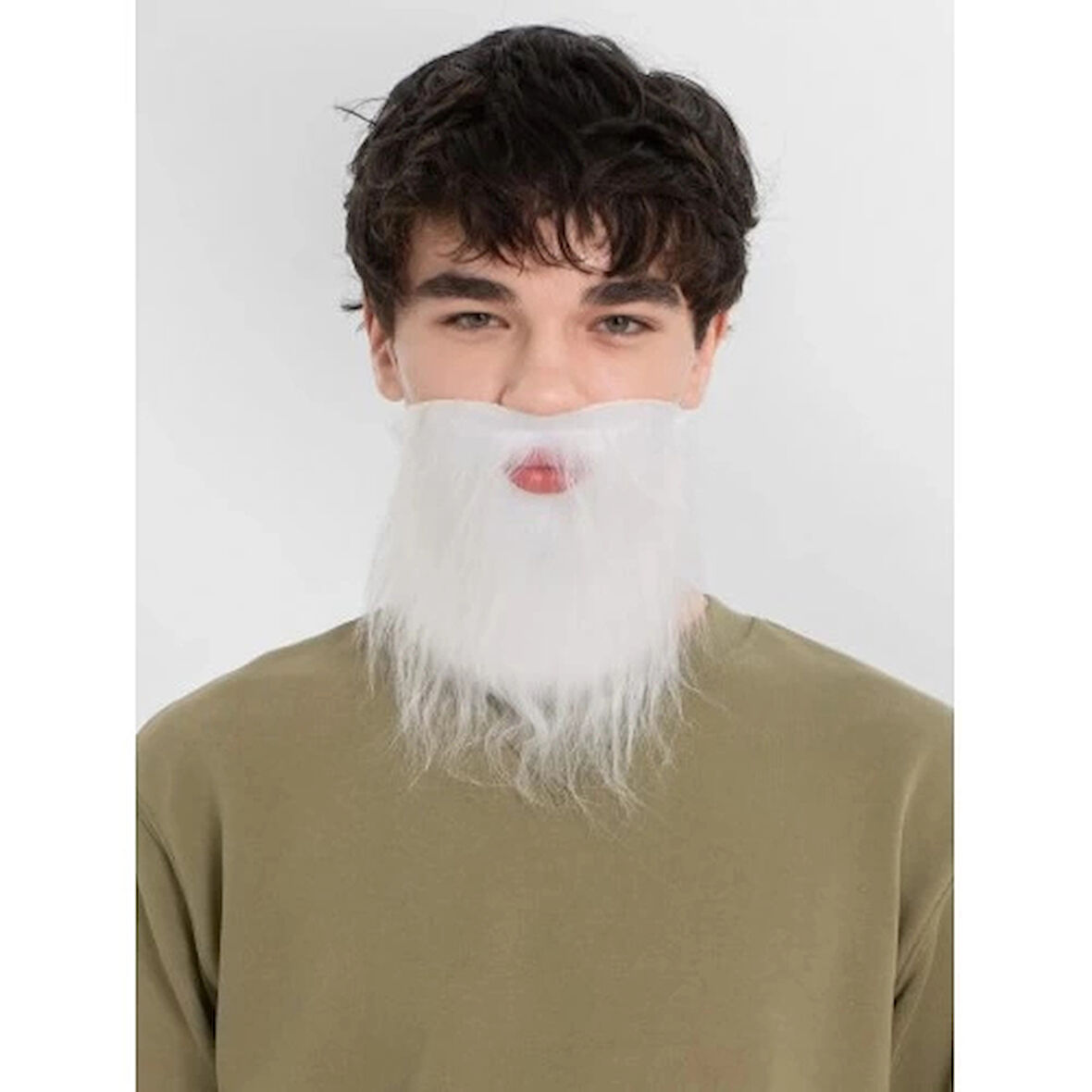 Dodes Beyaz Kırçıllı Takma Sakal Çocuk Yetişkin