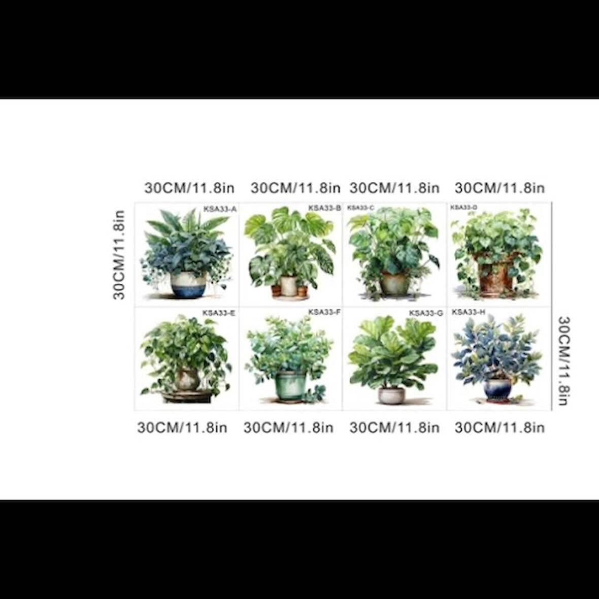 Dodes Tropikal Bitkiler Duvar Stickerı Model A