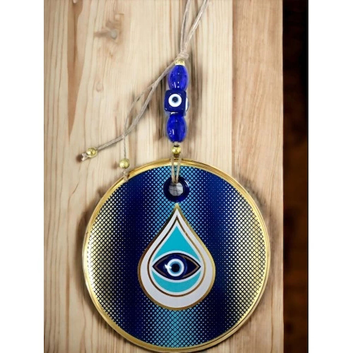 Dodes Puantiyeli Damla Desen Nazar Boncuklu Duvar Süsü Gözlü Duvar Dekoru