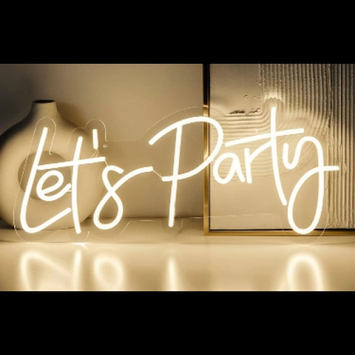 Dodes LET'S PARTY Yazılı Neon Led