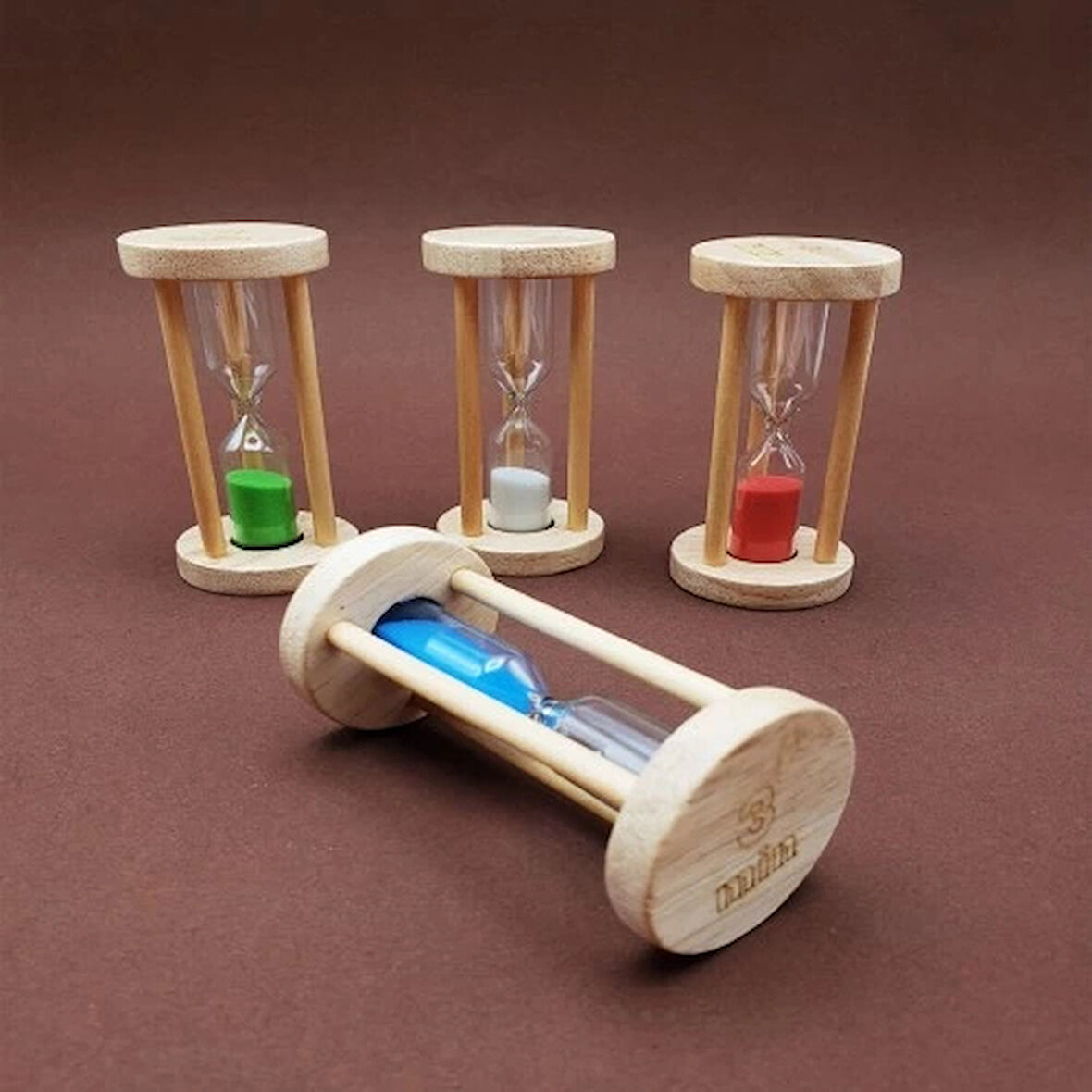 Dodes 3 Dakikalık Ahşap Kum Saati