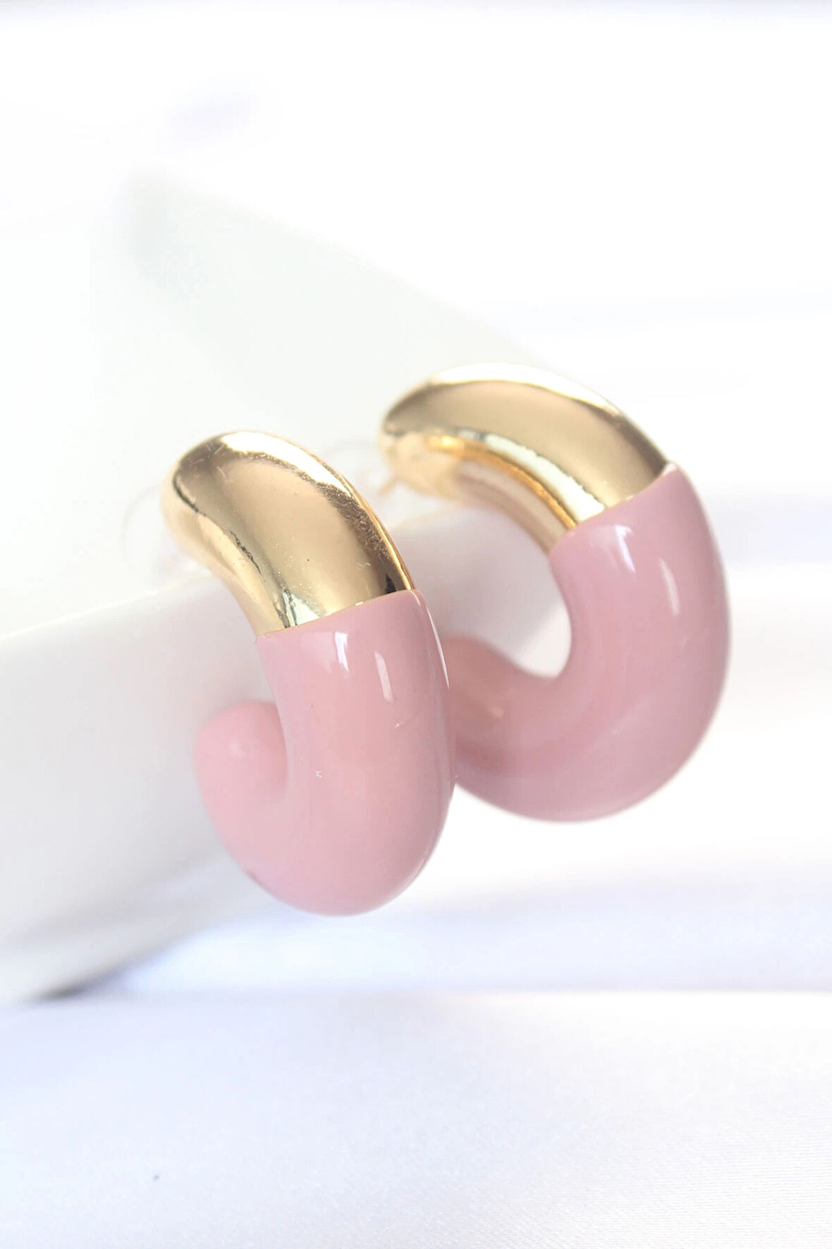 Dodes CCB Gül Kurusu Gold Çift Renk Küpe TG27BKP8872