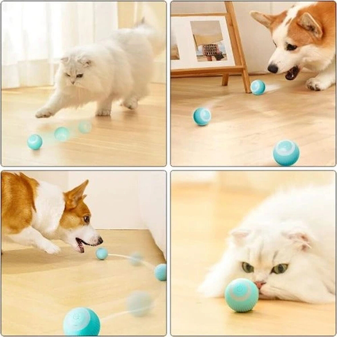 Dodes İnteraktif Kedi Köpek Şarjlı Oyun Topu