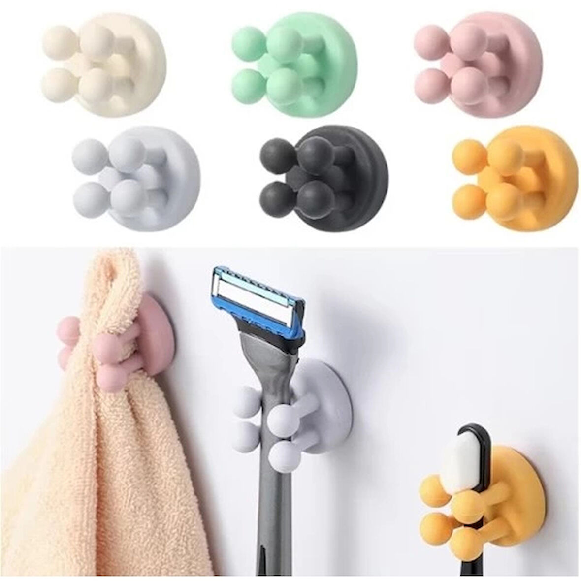 Dodes Çok Amaçlı Duvara Yapıştırılabilir Pratik Tutucu