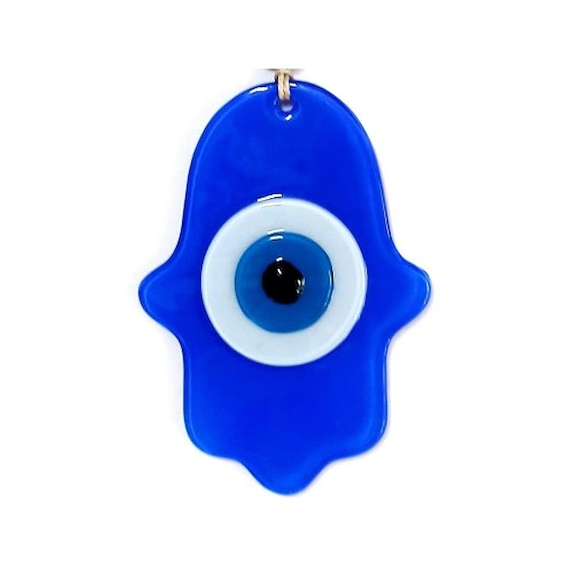 Dodes Nazar Boncuklu Mavi Renk Fatma Ana Bereket Eli Cam Duvar Süsü