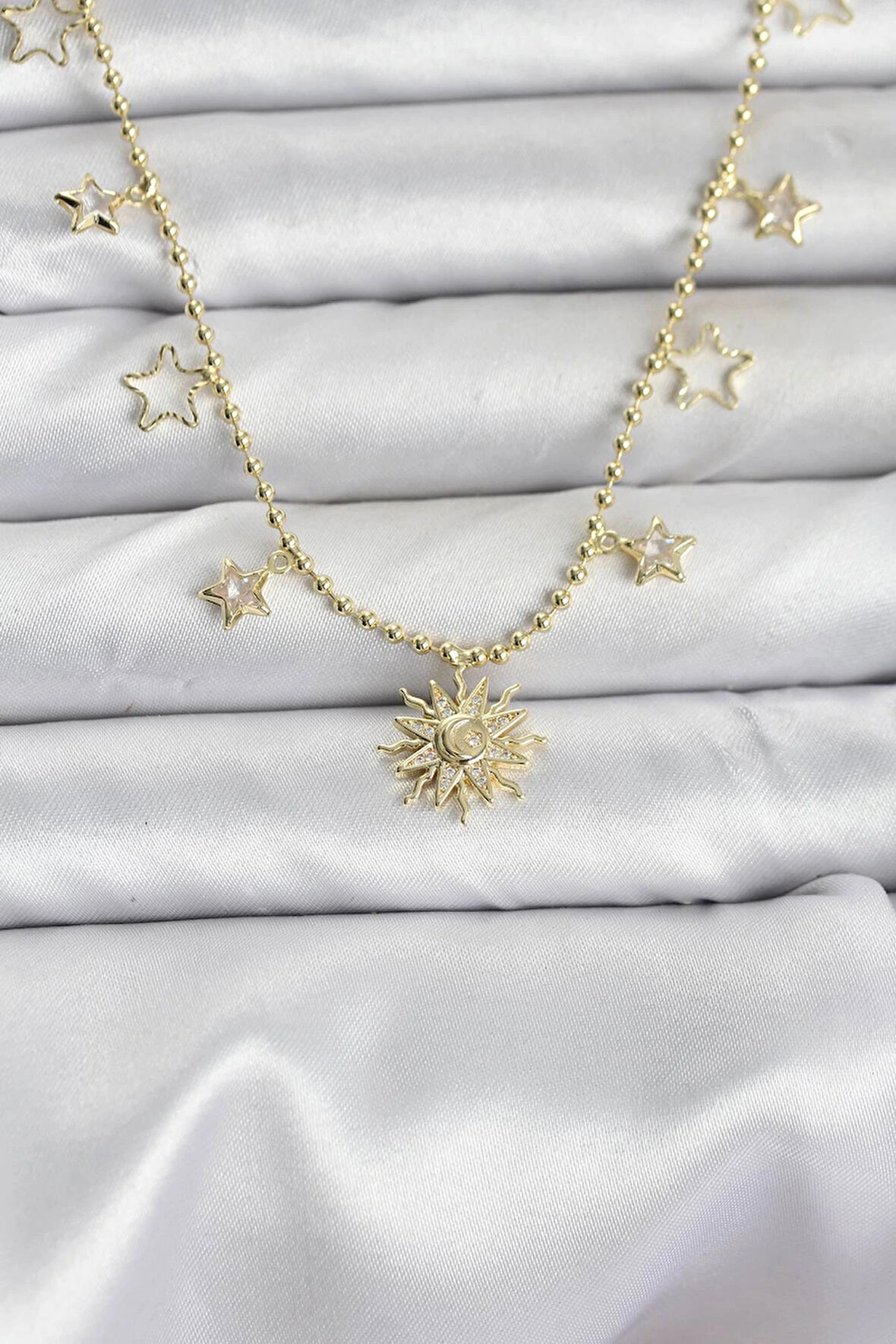 Dodes Dodes Pirinç Gold Renk Güneş Model Kadın Kolye TG27BKO10645