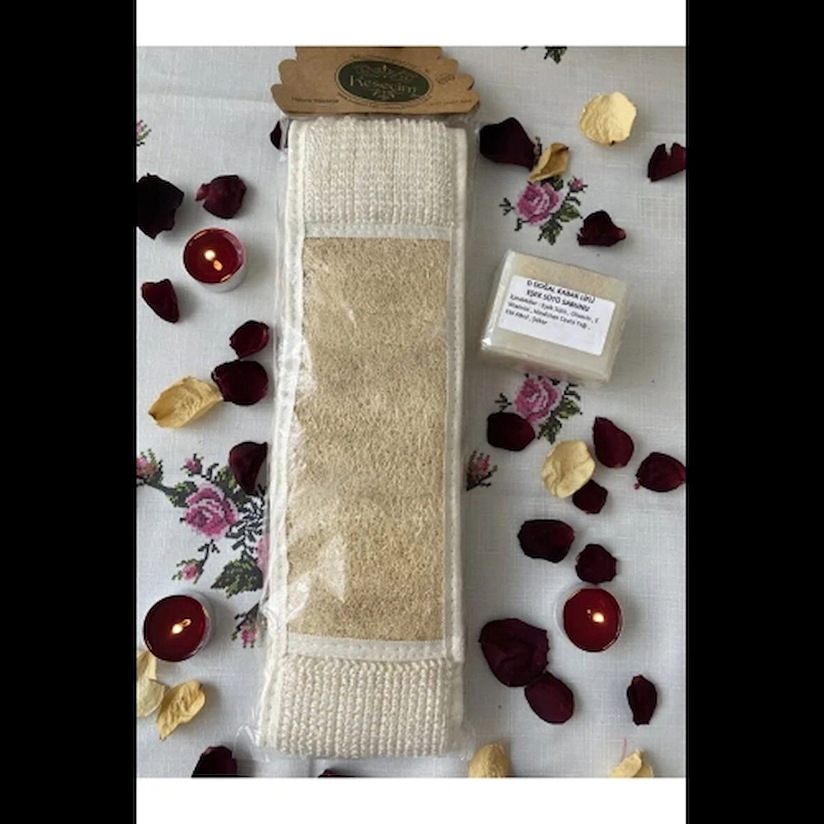 Dodes Uzun Sırt Kabak Lifi Ve Eşek Sütlü Doğal Sabun Lifli