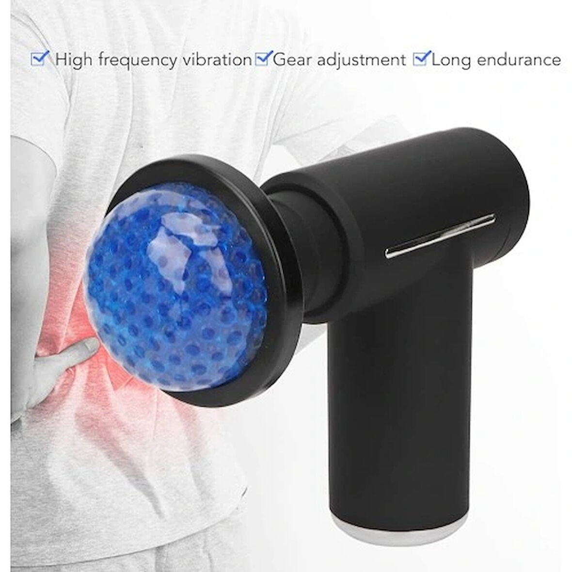 Dodes Sıcak Ve Soğuk Terapili Masaj Tabancası - Şarjlı Isıtmalı Masaj Cihazı - Sporcu Masaj Aleti