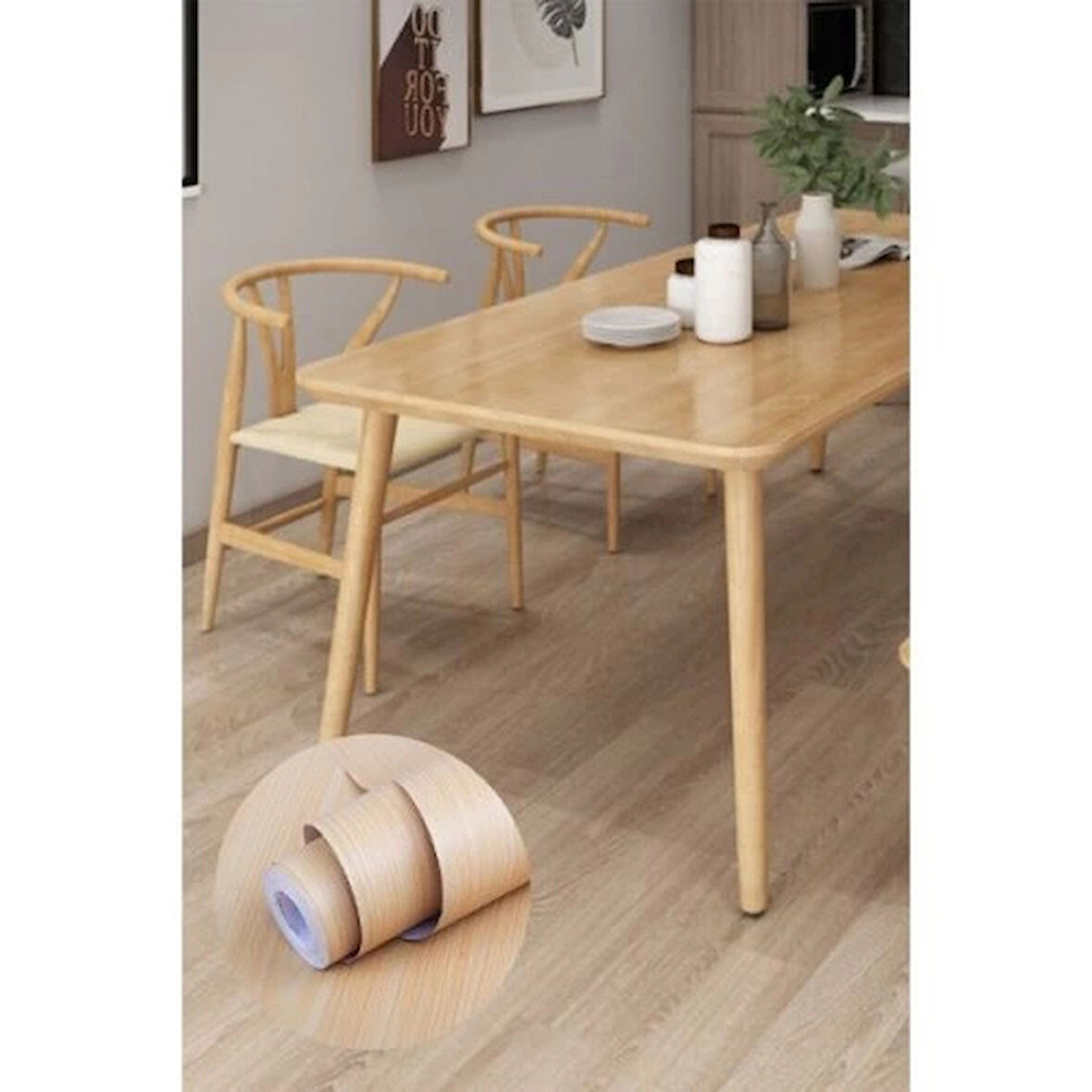 Dodes Ahşap Görünümlü Kendinden Yapışkanlı Kaplama Folyosu 5 Metre