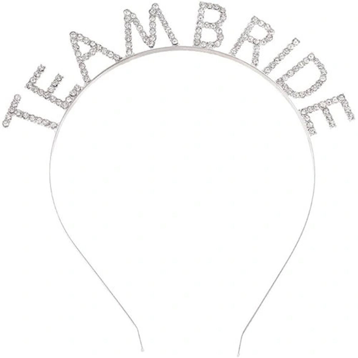 Dodes Gümüş Kaplama Kristal Taşlı Team Bride Taç