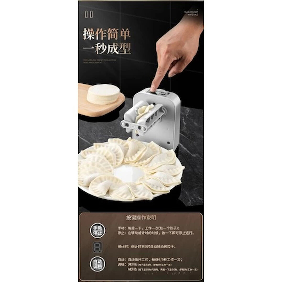 Dodes Tam Otomatik Hamur Ravioli Makinesi