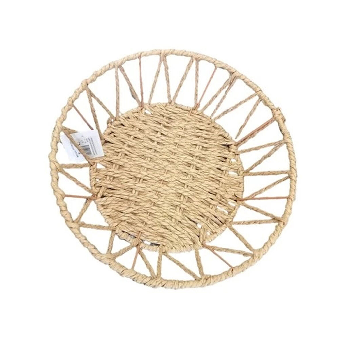 Dodes Doğal Örgü Yuvarlak Sepet