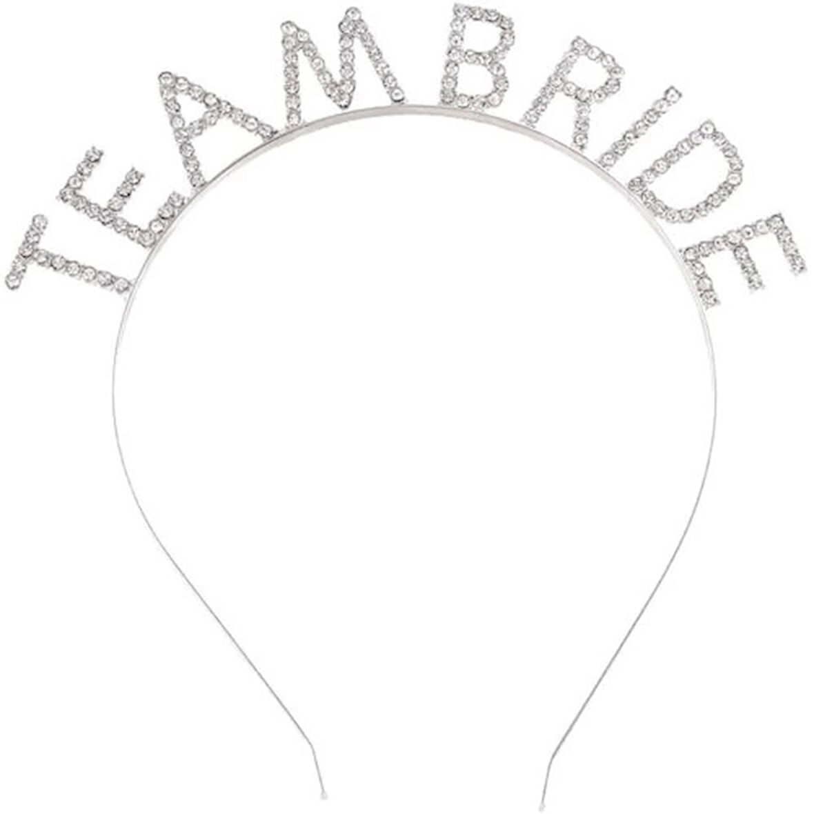 Dodes Gümüş Kaplama Kristal Taşlı Team Bride Taç