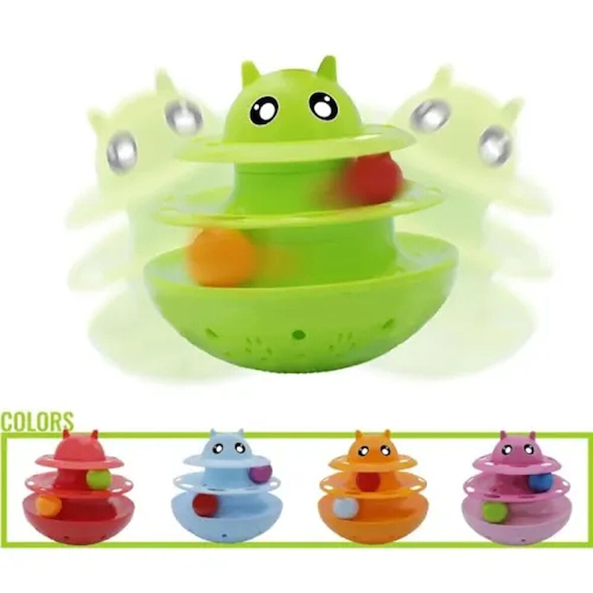 Dodes Mama Ödül Hazneli Yatmaz Kedi Köpek Oyuncağı