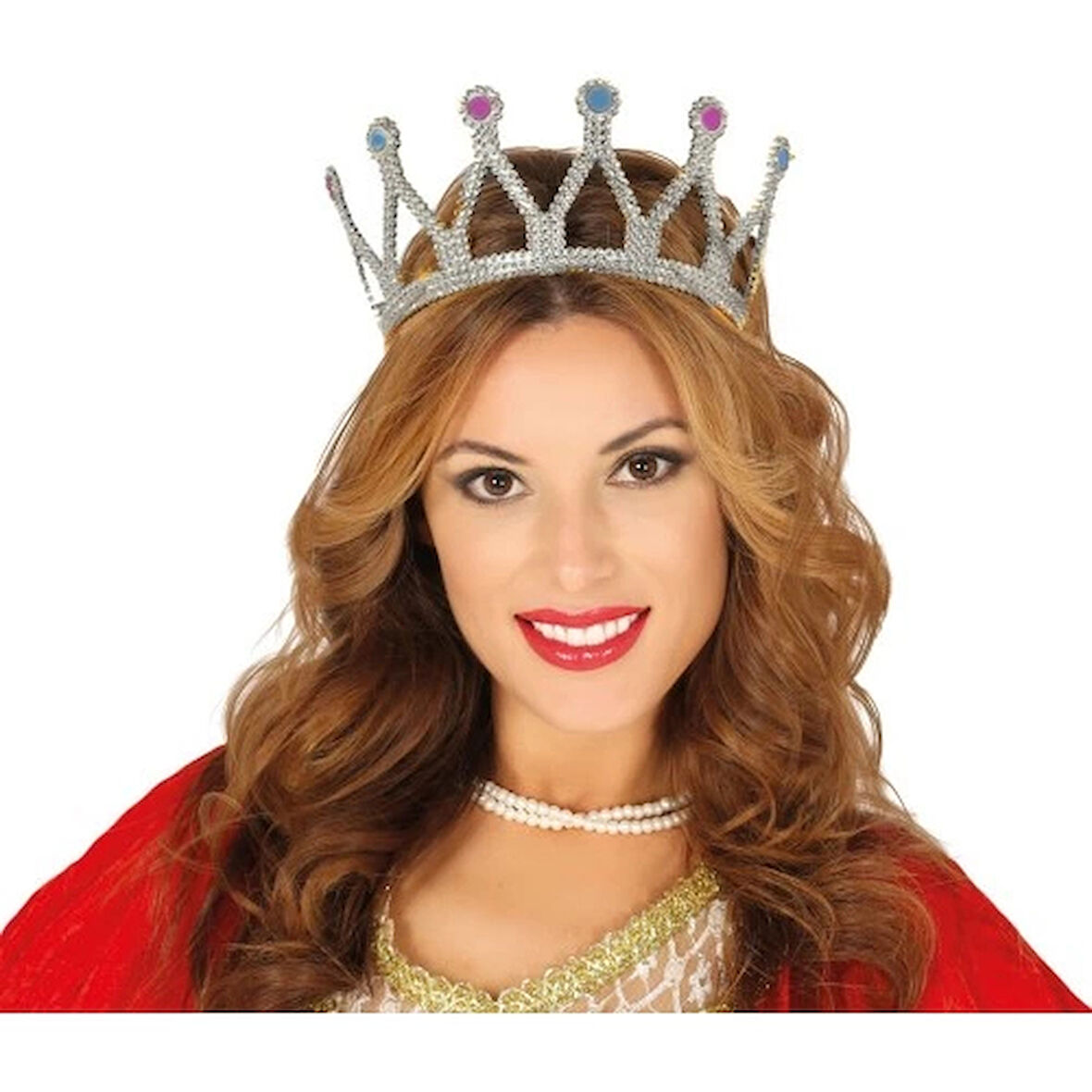 Dodes Rönesans Kraliçe Tacı Gümüş Renk