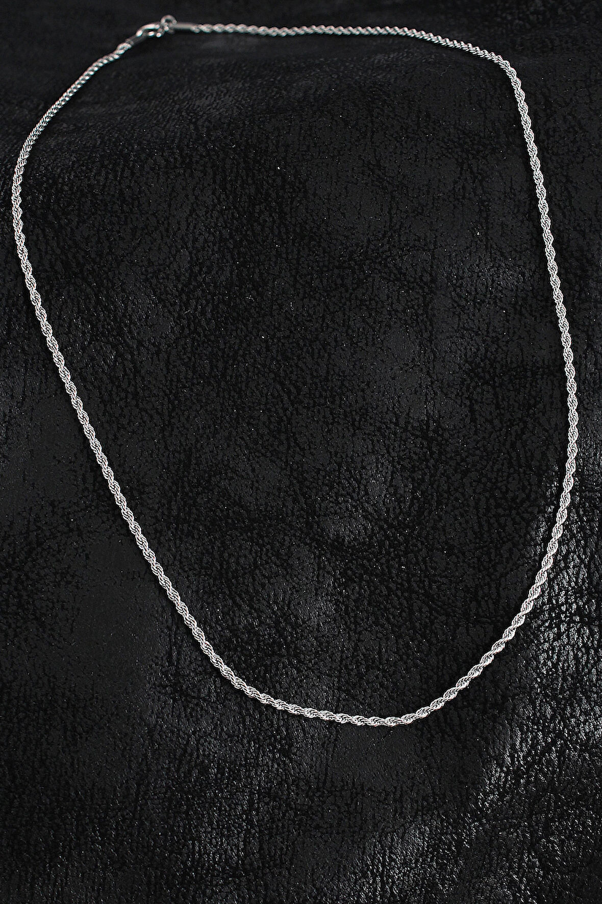 Dodes 316L Çelik Halat Zincir Model Gümüş Renk Erkek Kolye TG27ERK1387