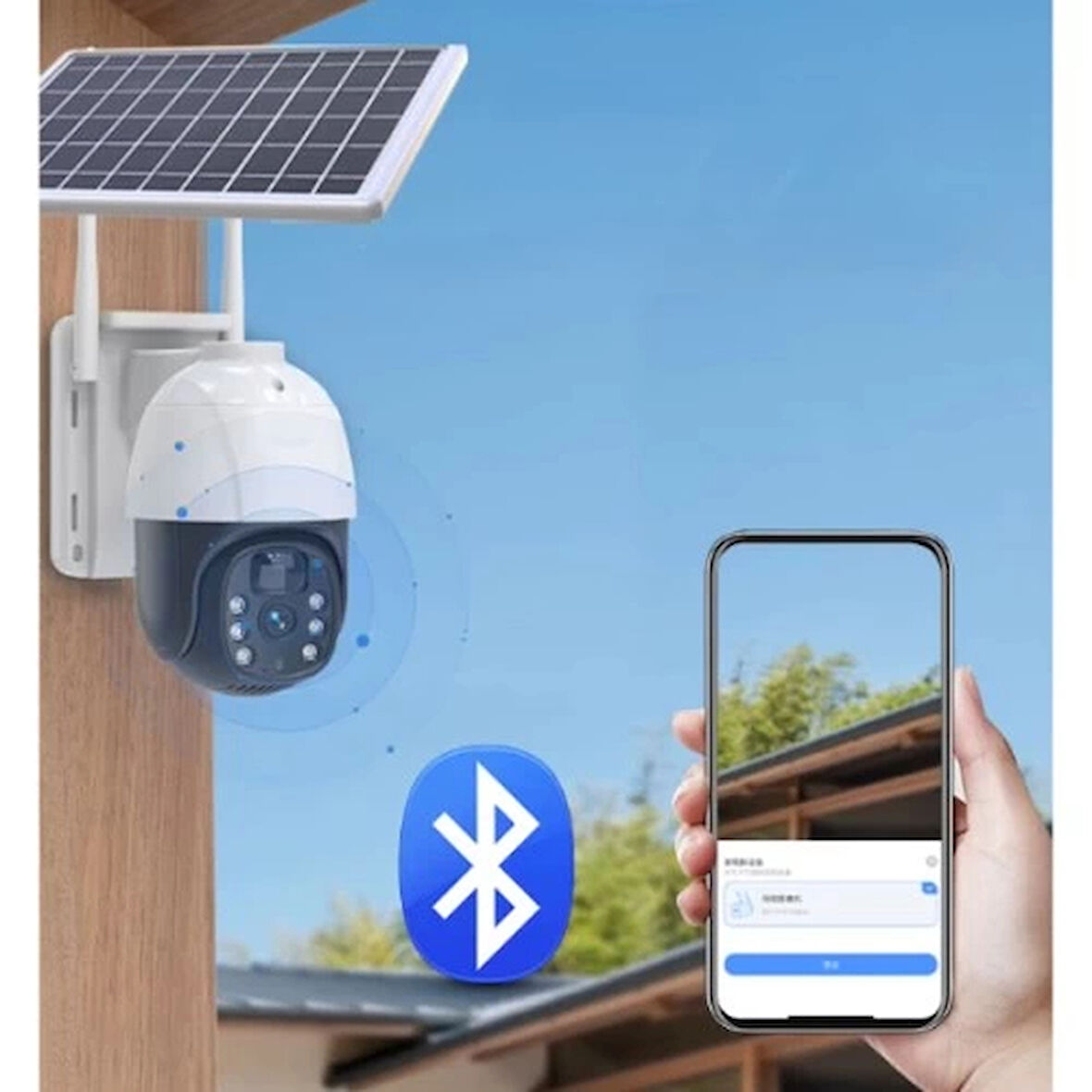 Dodes Güneş Enerjili Dış Mekan Güvenlik Kamerası