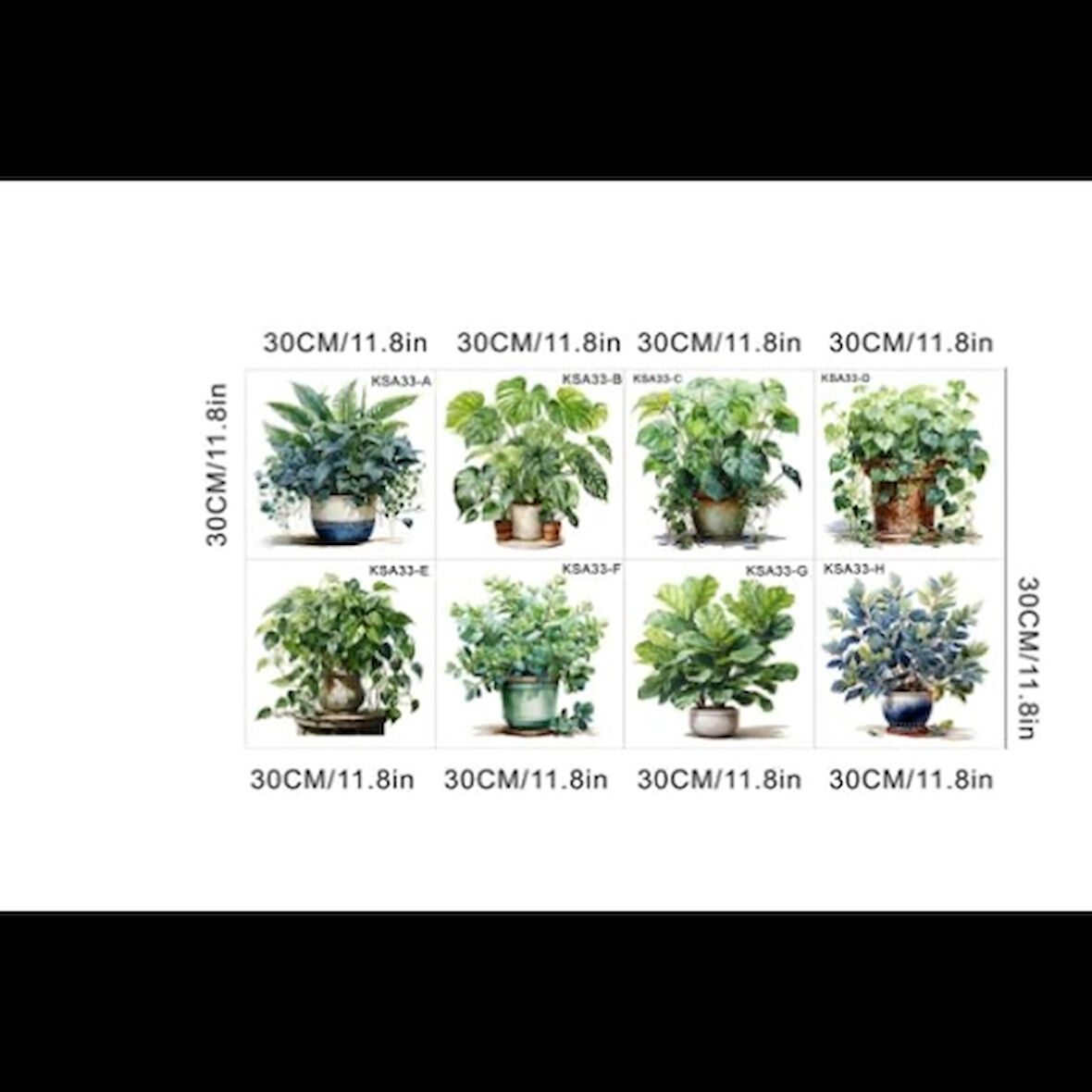 Dodes Tropikal Bitkiler Duvar Stickerı Model A