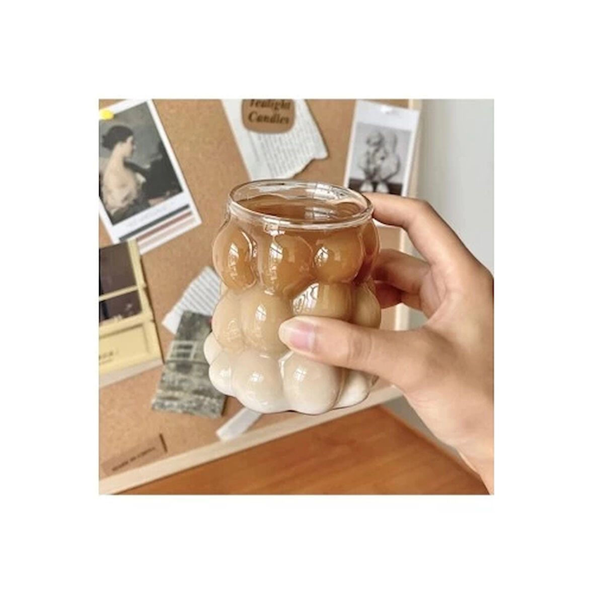 Dodes Borosilikat Bubble Bardak