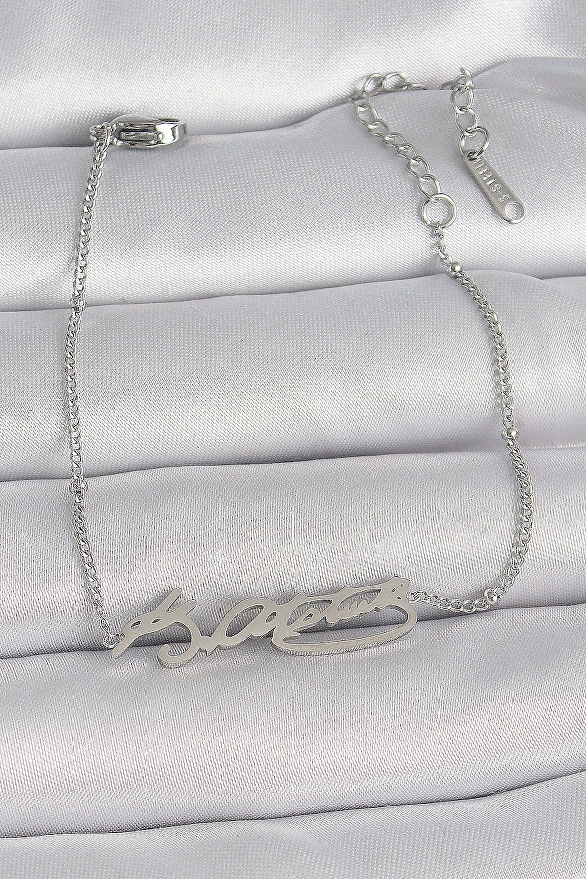 Dodes 316L Çelik Gümüş Renk Atatürk İmza Model Kadın Bileklik TG27BB6660