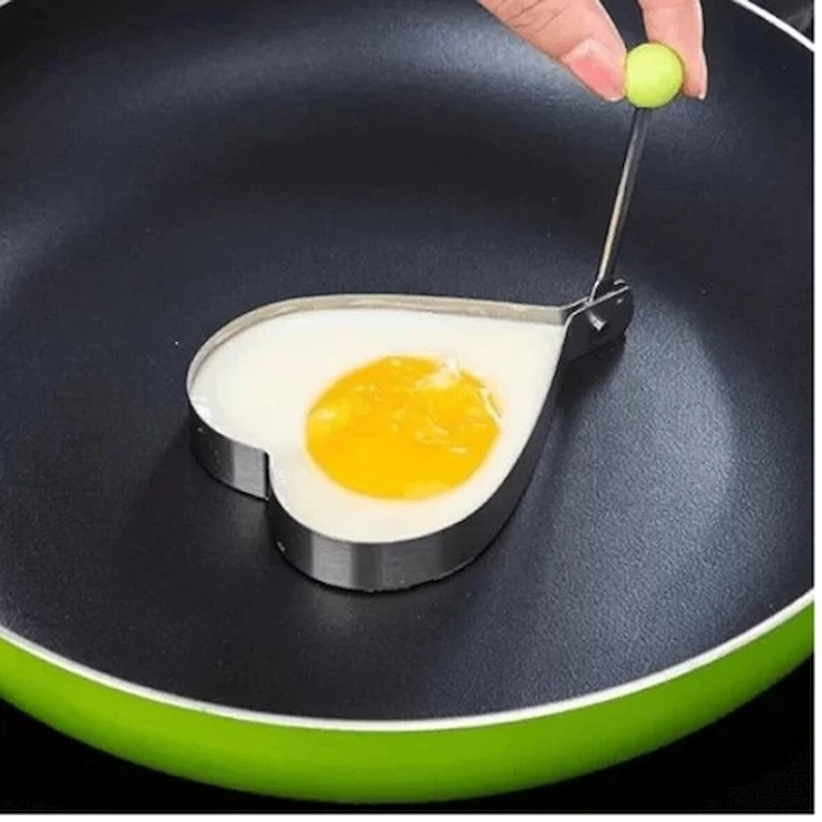 Dodes Metal Kalp Omlet Krep Kalıbı