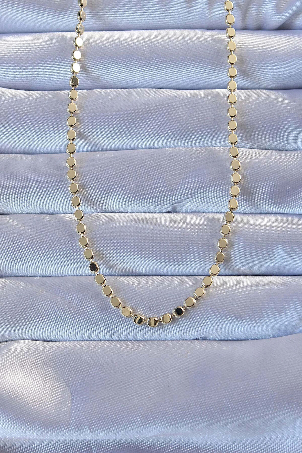 Dodes Dodes Pirinç Gold Renk Parçalı Ezme Kolye TG27BKO9272