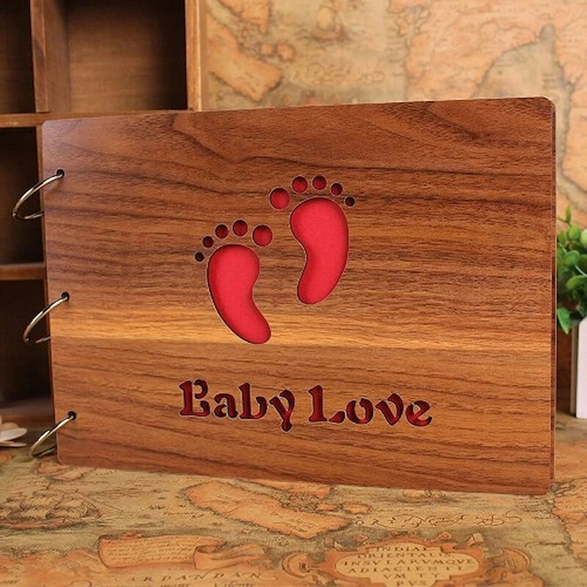 Dodes Dekoratif Ahşap Baby Love Albüm