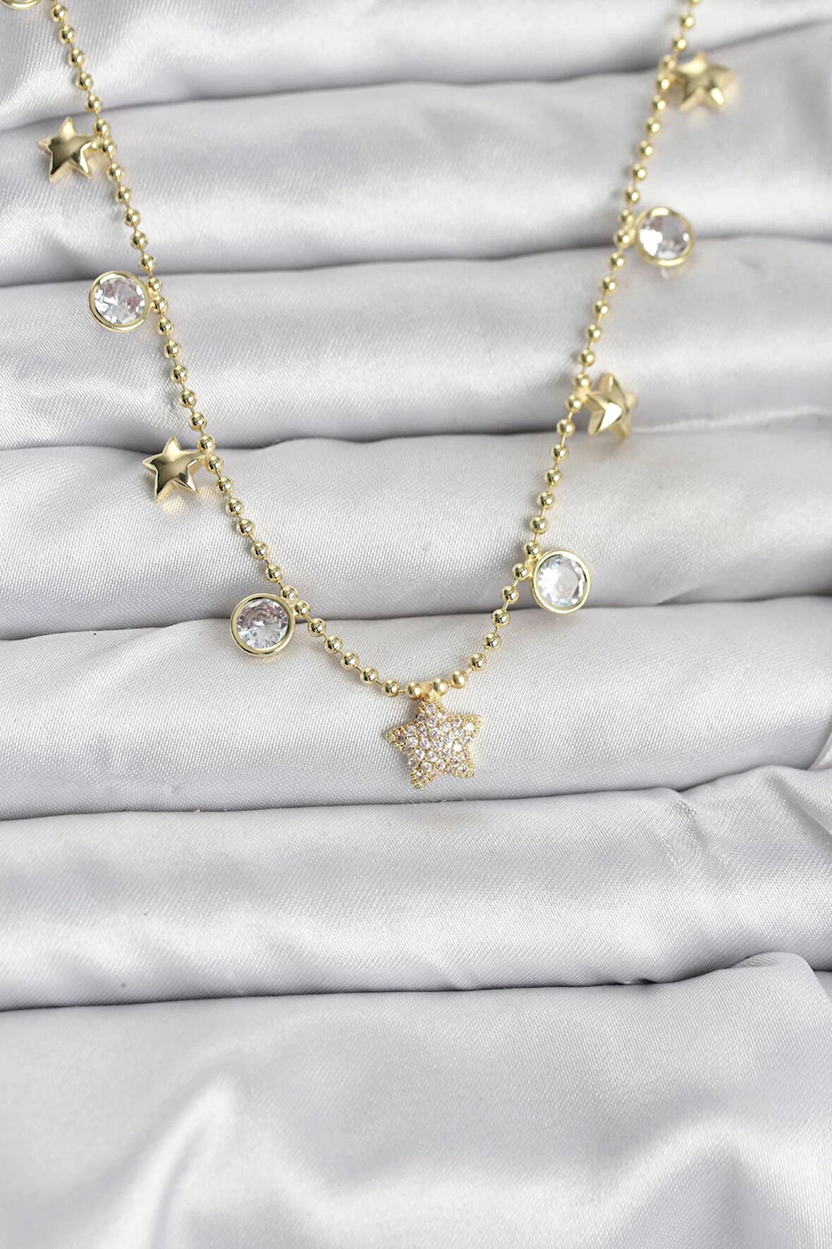 Dodes Dodes Pirinç Gold Renk Yıldız Model Kadın Kolye TG27BKO10640