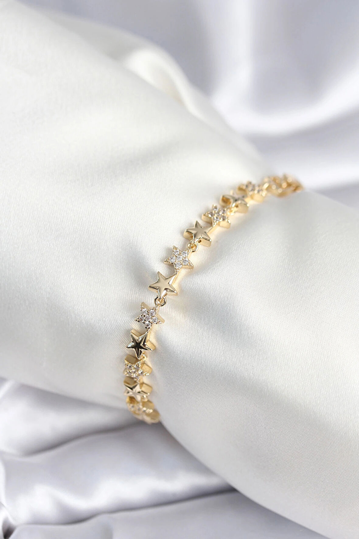 Dodes Dodes Pirinç Gold Renk Yıldız Model Kadın Bileklik TG27BB7986