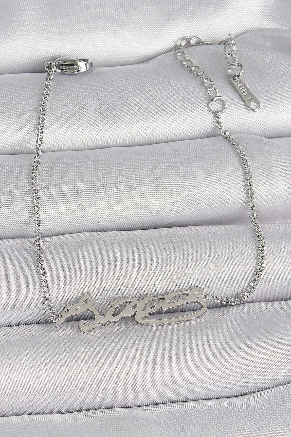 Dodes Dodes 316L Çelik Gümüş Renk Atatürk İmza Model Kadın Bileklik TG27BB6660