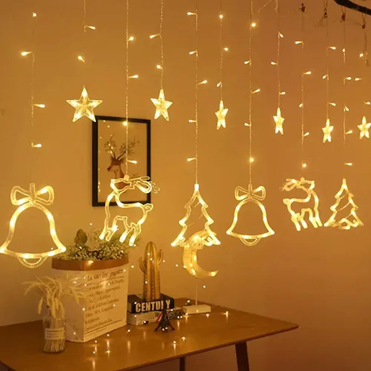 Dodes 3m 6 Sıra Şekilli Perde Led Işık Gün Işığı