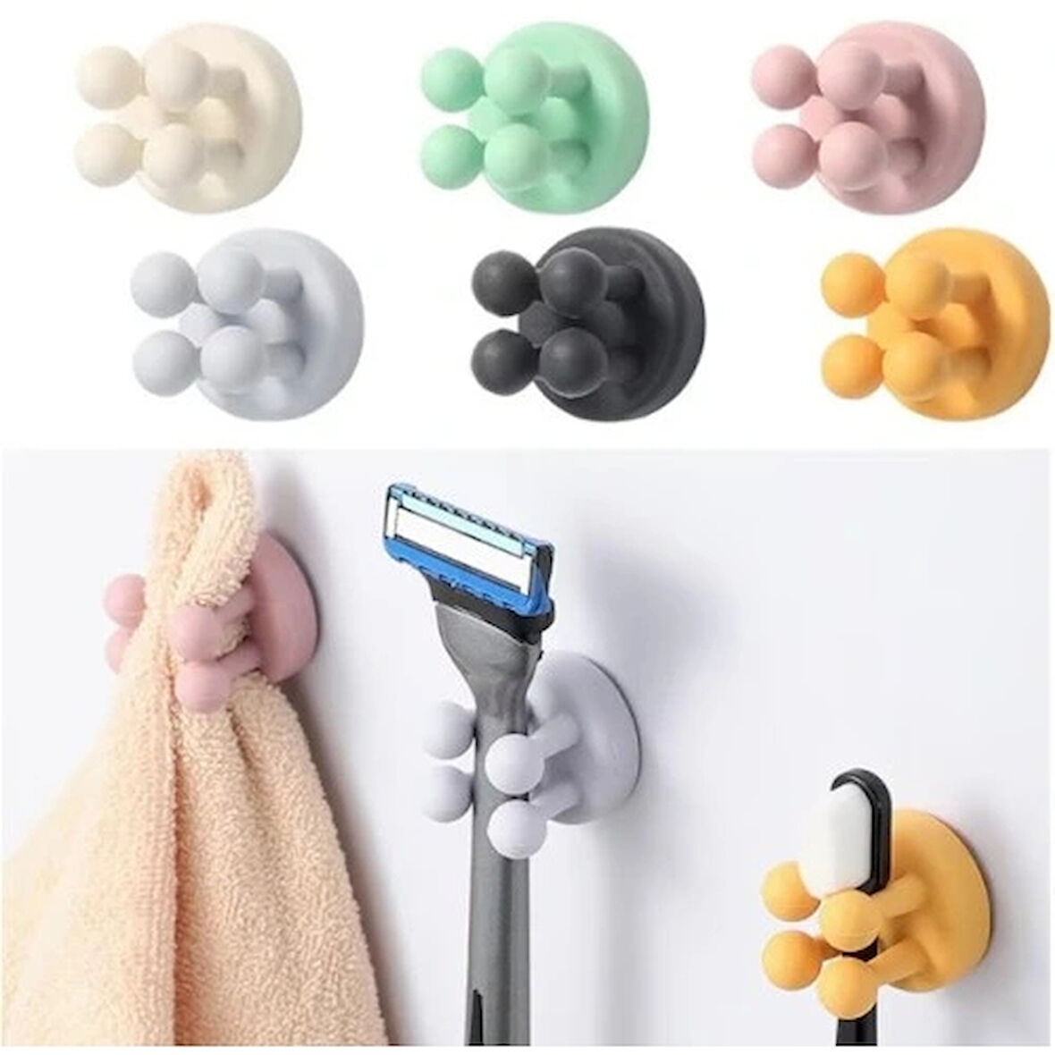 Dodes Çok Amaçlı Duvara Yapıştırılabilir Pratik Tutucu