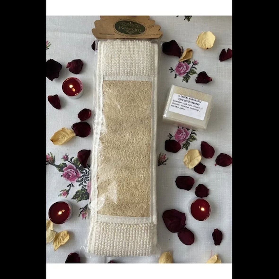 Dodes Uzun Sırt Kabak Lifi Ve Eşek Sütlü Doğal Sabun Lifli