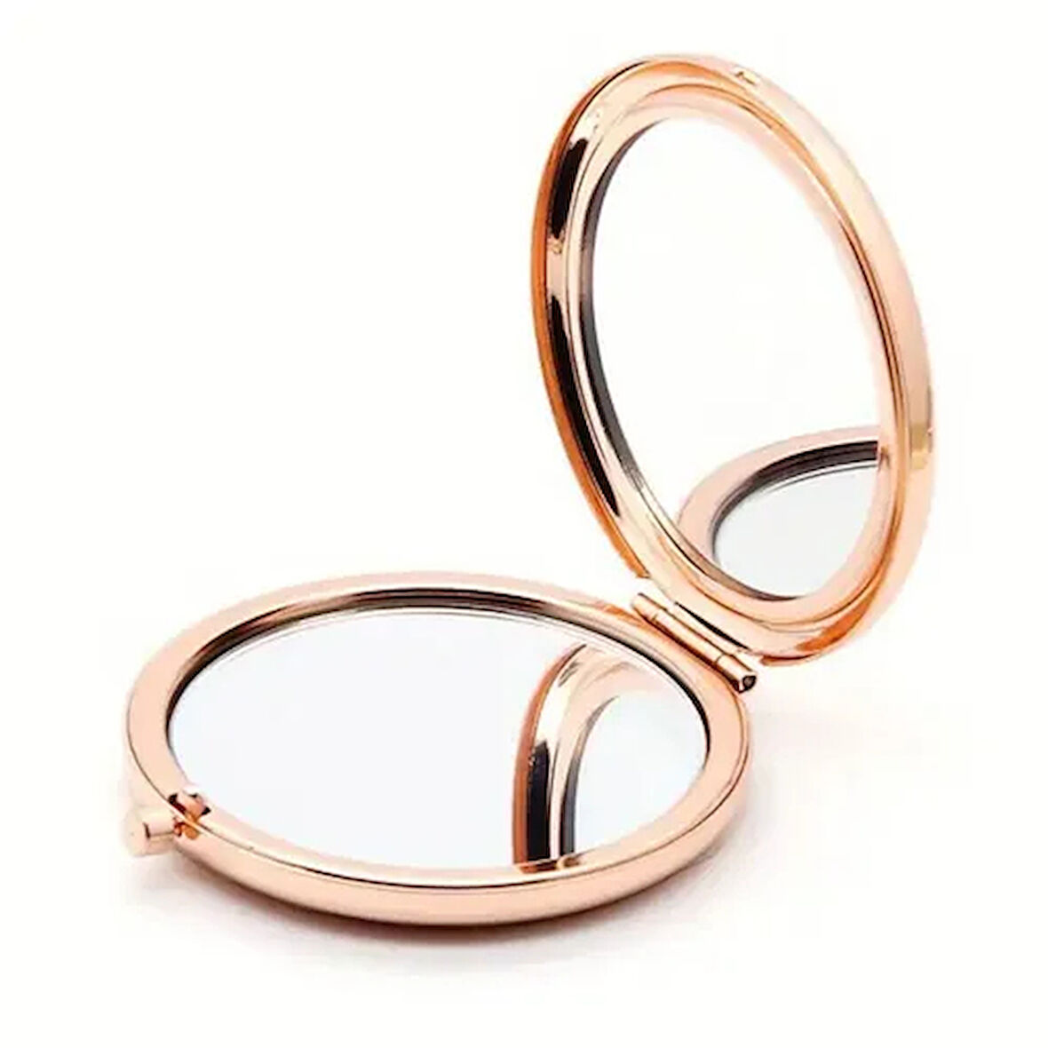 Dodes Promosyon Yuvarlak Cep Aynası Rose Renk