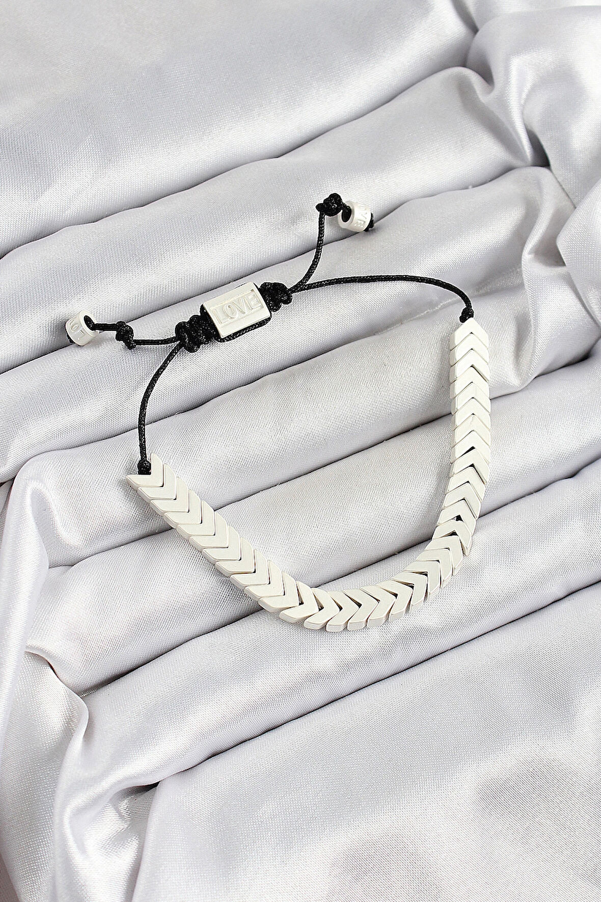 Dodes Dodes Pirinç Asansörlü Beyaz Juju Kadın Bileklik TG27BB7189