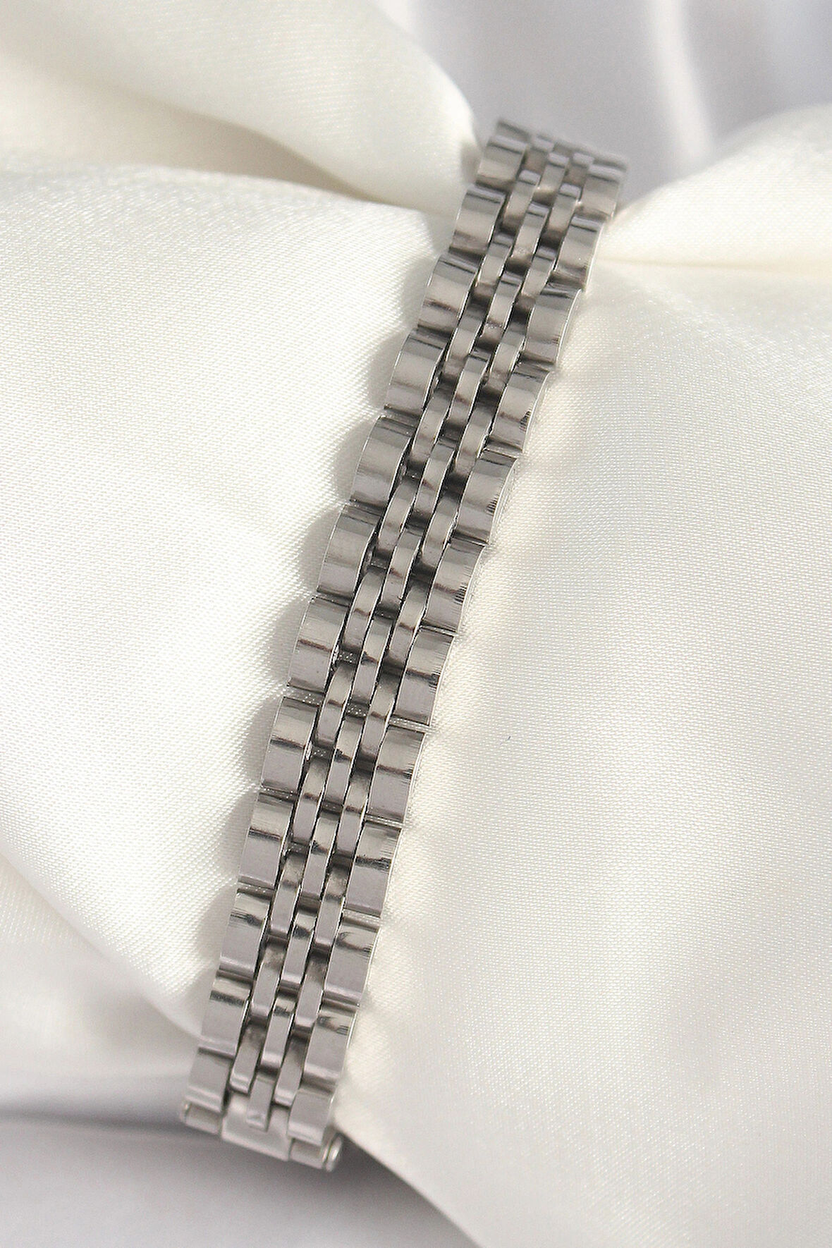 Dodes Dodes 316L Çelik Gümüş Renk Zincir Model Erkek Bileklik TG27EB3721