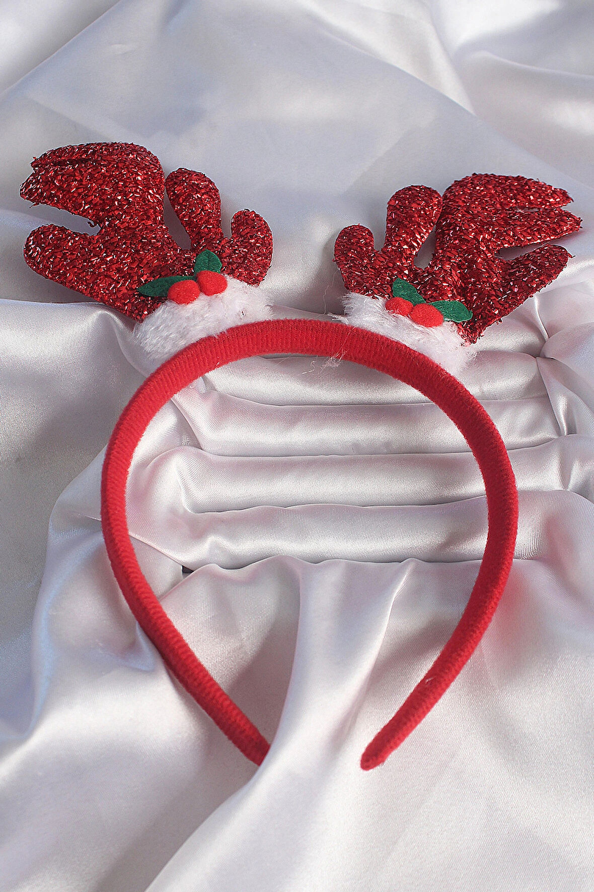 Dodes Dodes Yılbaşı Temalı Simli Geyik Boynuzu Figürlü Taç TG27SA1001