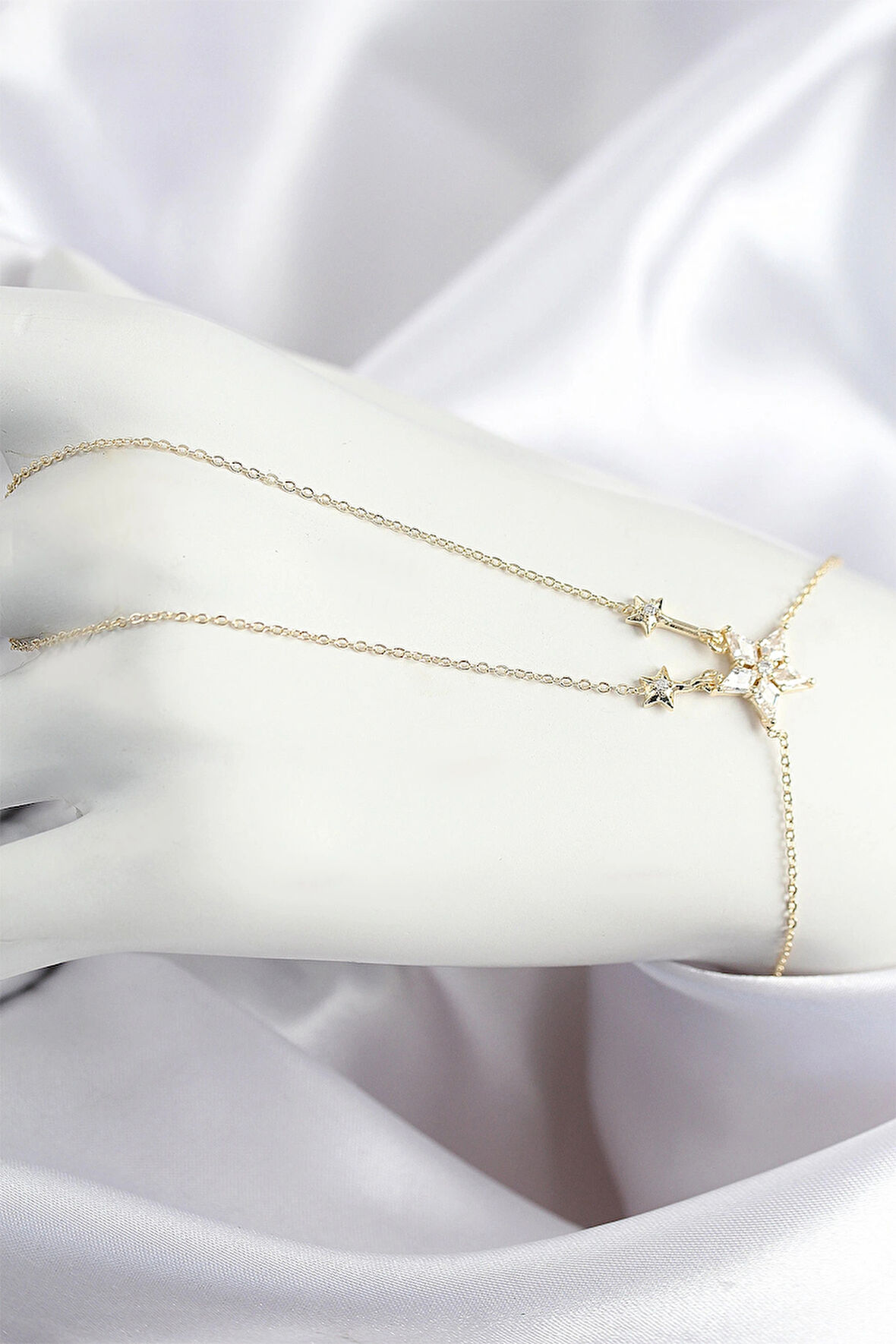 Dodes Dodes Pirinç Zirkon Taşlı Yıldız Model Gold Renk Şahmeran TG27SN710