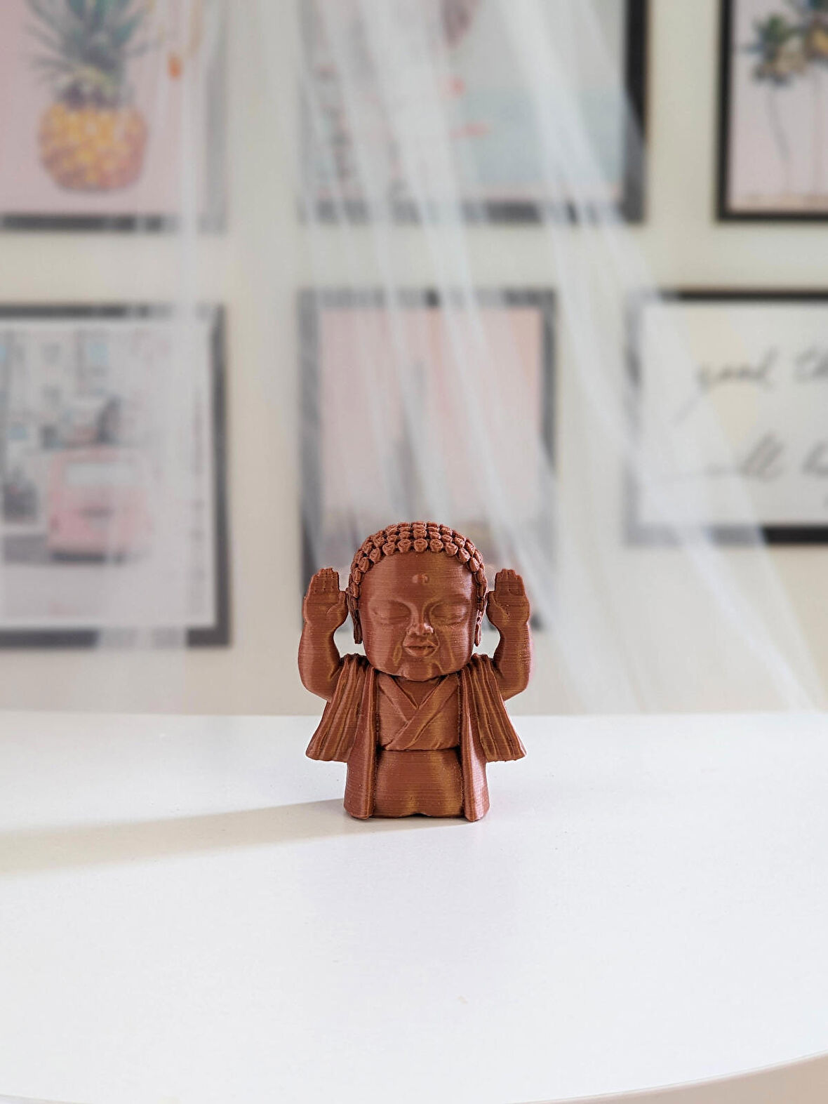 Minyatür Buda Heykeli - Şans - Suerte - Bioplastik