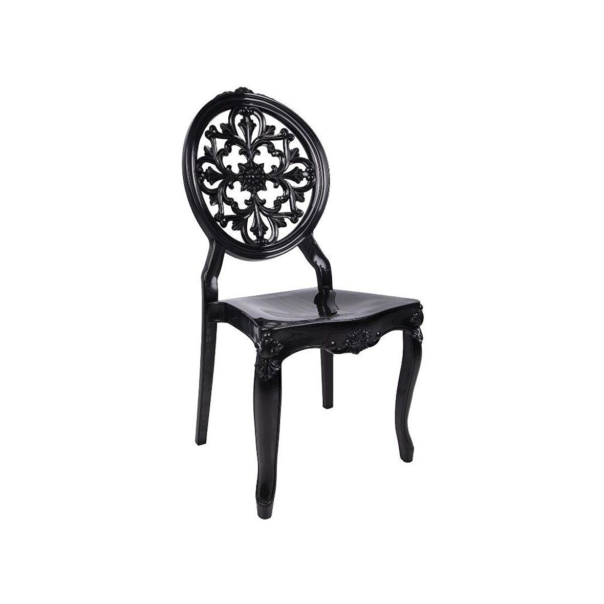 Mandella Diva Sandalye C Modeli (4 Adet) Siyah