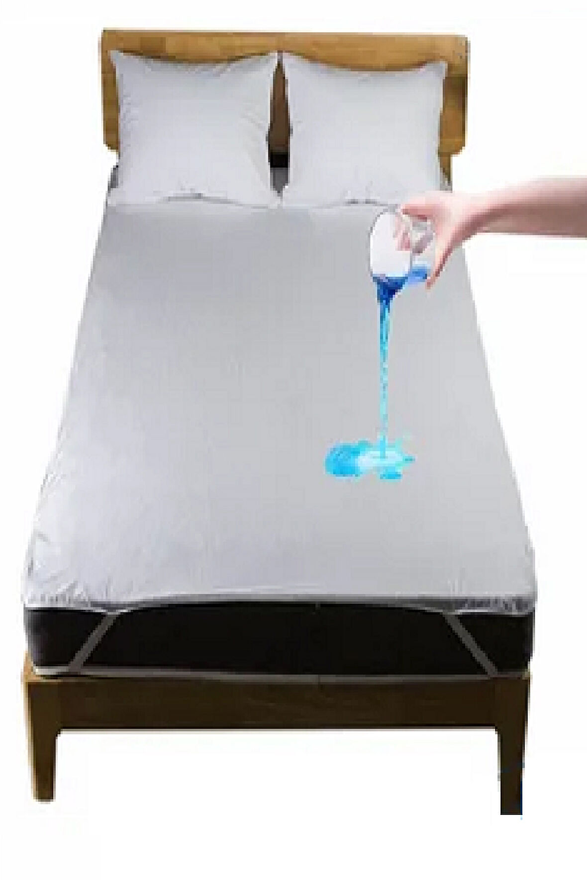 Derbey Sıvı Geçirmez 220x200 Cm Yatak Koruyucu Micro Alez Battal Boy