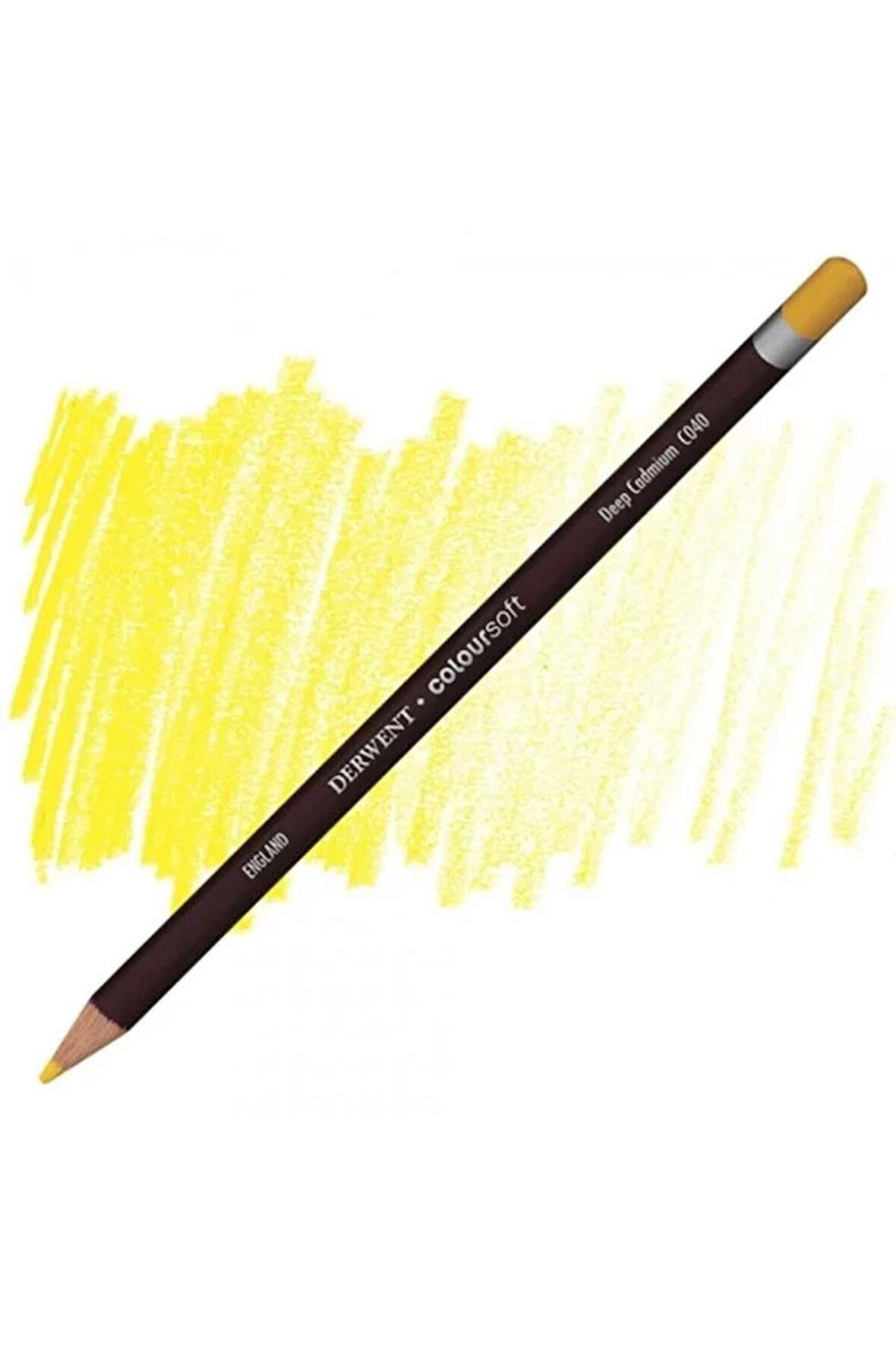 Derwent Coloursoft Pencil Deep Cadmium (c040)