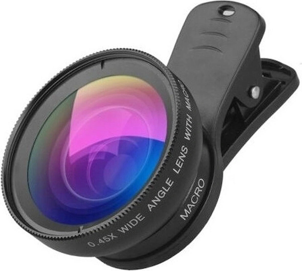 37MM 0.45X Geniş Açı Lens + Makro Lens 2'si 1 Arada Cep Telefonu Lens Kiti