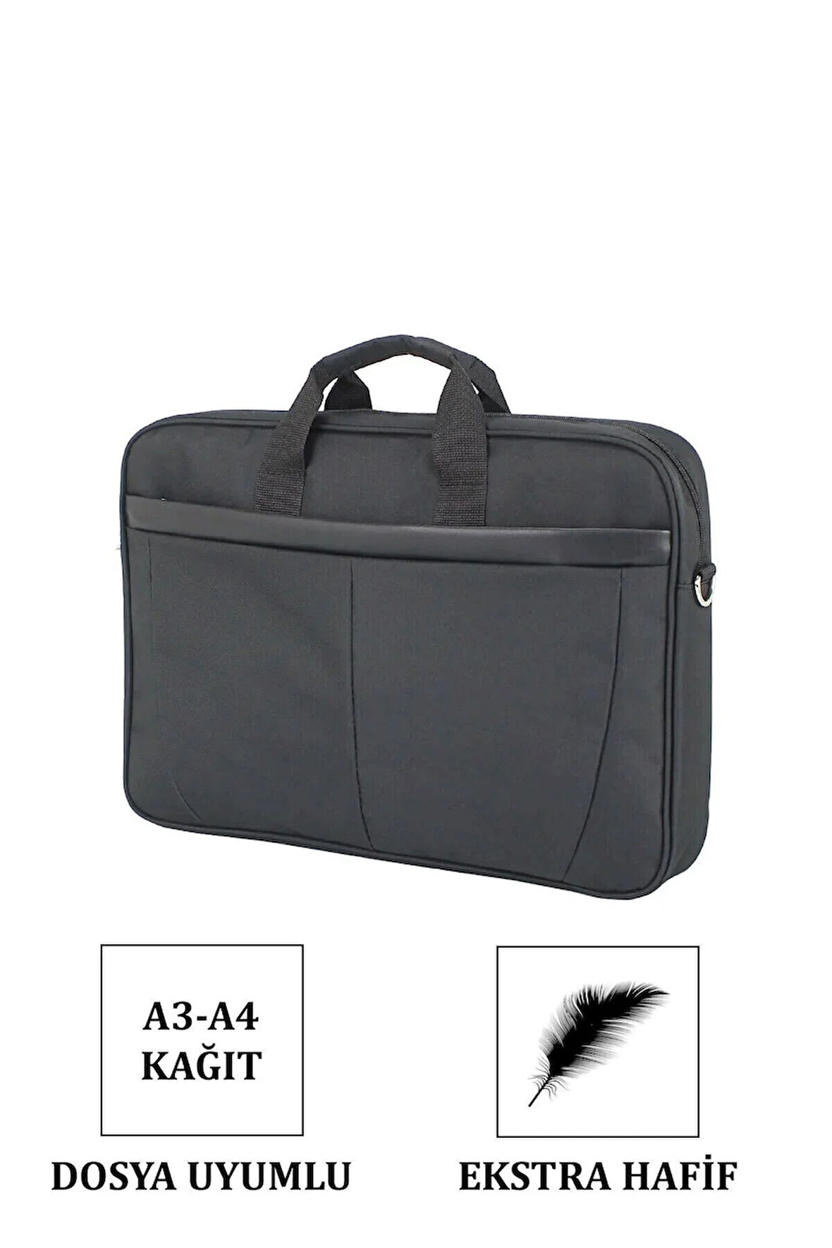 Su Geçirmez Kumaş Darbe Emici Koruma 17,3 Inç Laptop Evrak Çantası