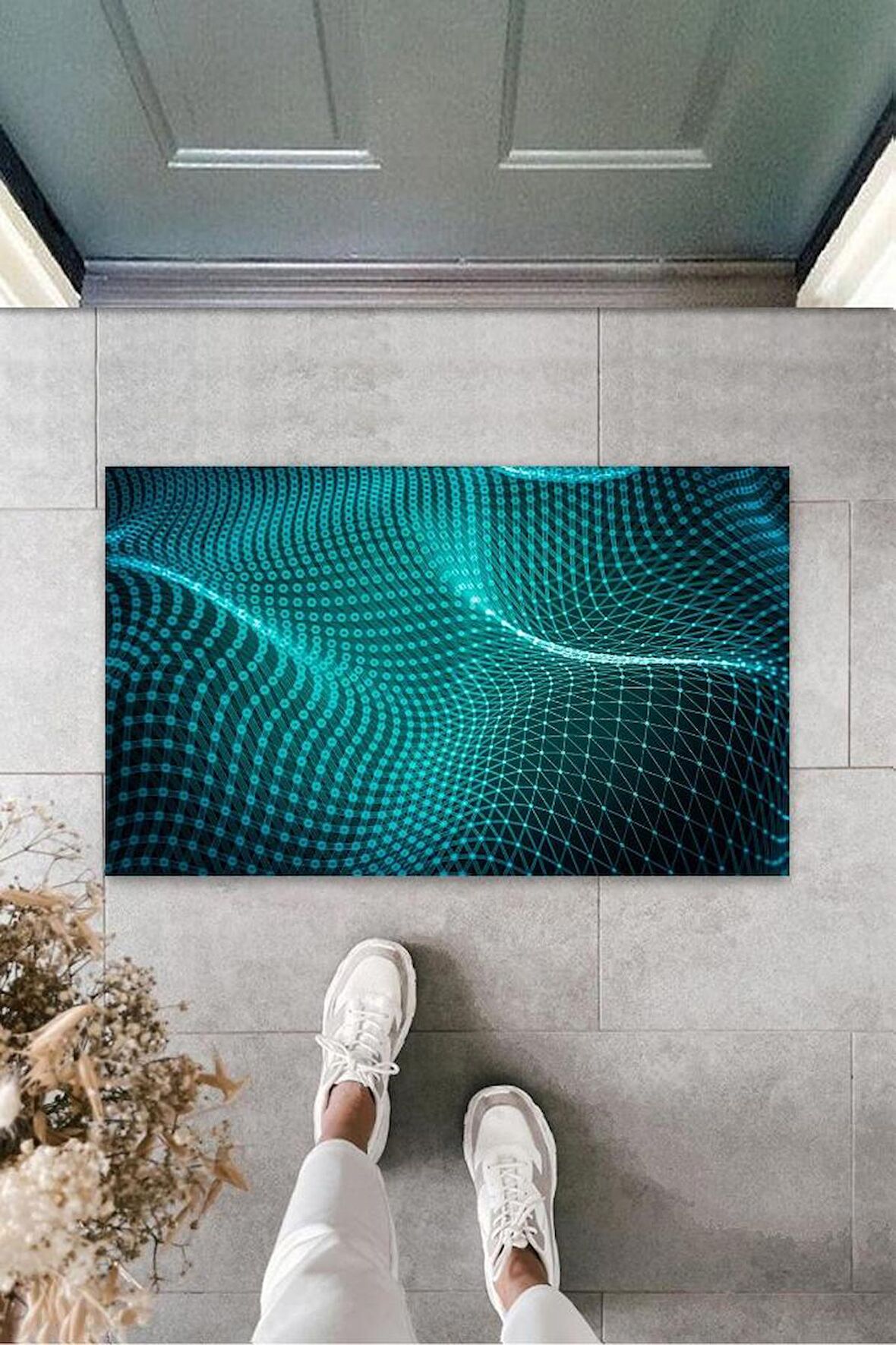 Dijital Baskı Turkuaz Dijital Paspas K-3136