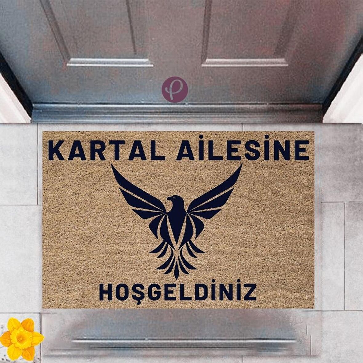 Kapı Önü Paspası Dekoratif Dijital Baskı Kişiye Özel P-2447