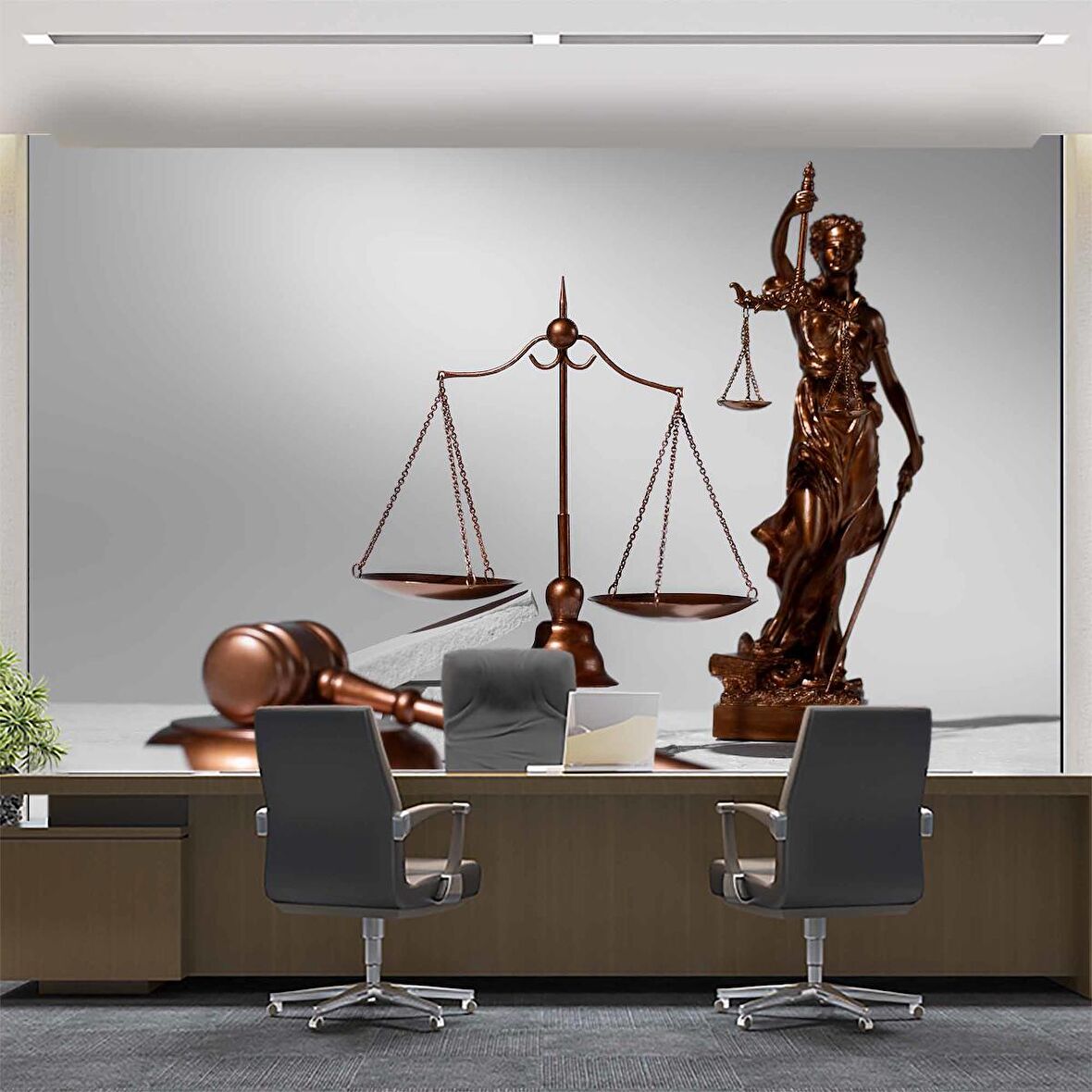 Eşitlik Temalı Hukuk Duvar Kağıdı Baskı