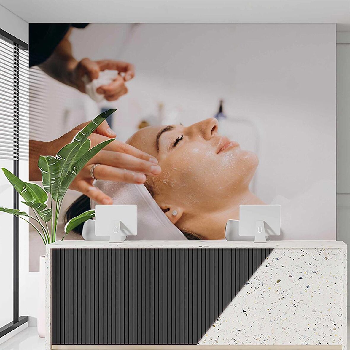 Bakım Merkezi Duvar Kağıdı Baskı