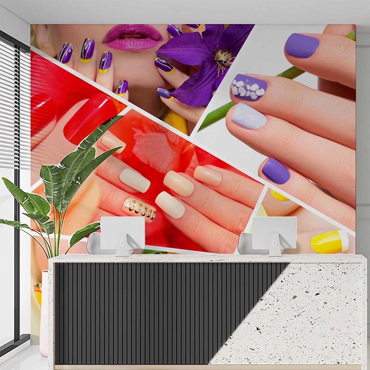 Güzellik Merkezi Duvar Kağıdı Baskı